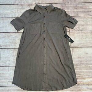 NEW lulu’s Green Button Up Dress Size Small